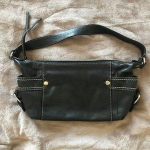 Fossil Black Leather Hobo Bag